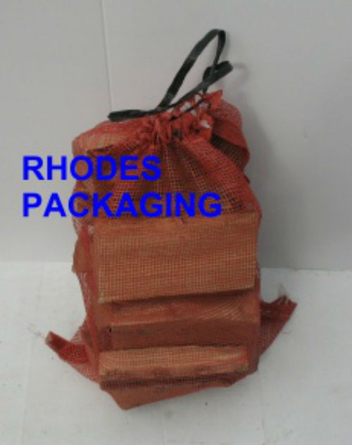 12.5KG ORANGE WOVEN LOG SACKS 450mm x 650mm (18