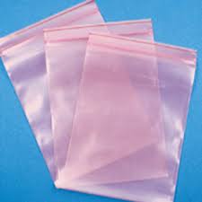 Pink Anti-Static Grip Seal Bags
